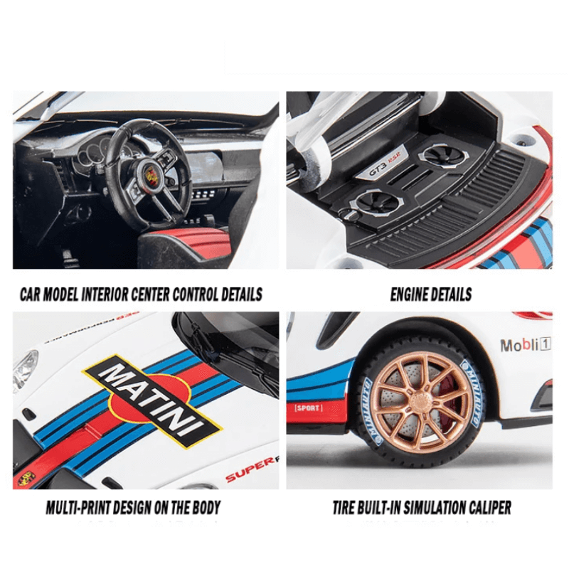 1/24 Porsche 911 GT 3 Model Alloy Car | Premium Alloy | KAIKAMFUNG