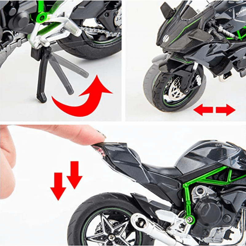 1/12 Scale Kawasaki Ninja H2R Superbike Model | Premium Alloy | KAIKAMFUNG