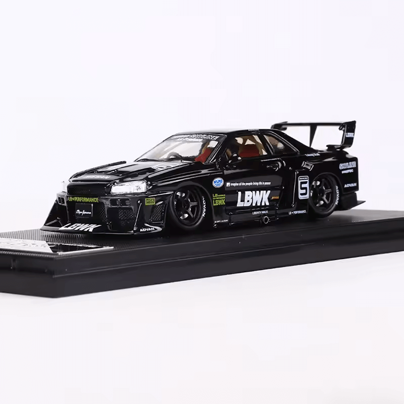 1:64 LBWK Nissan Skyline GT-R R34 | Premium Alloy Die-cast Model | KAIKAMFUNG