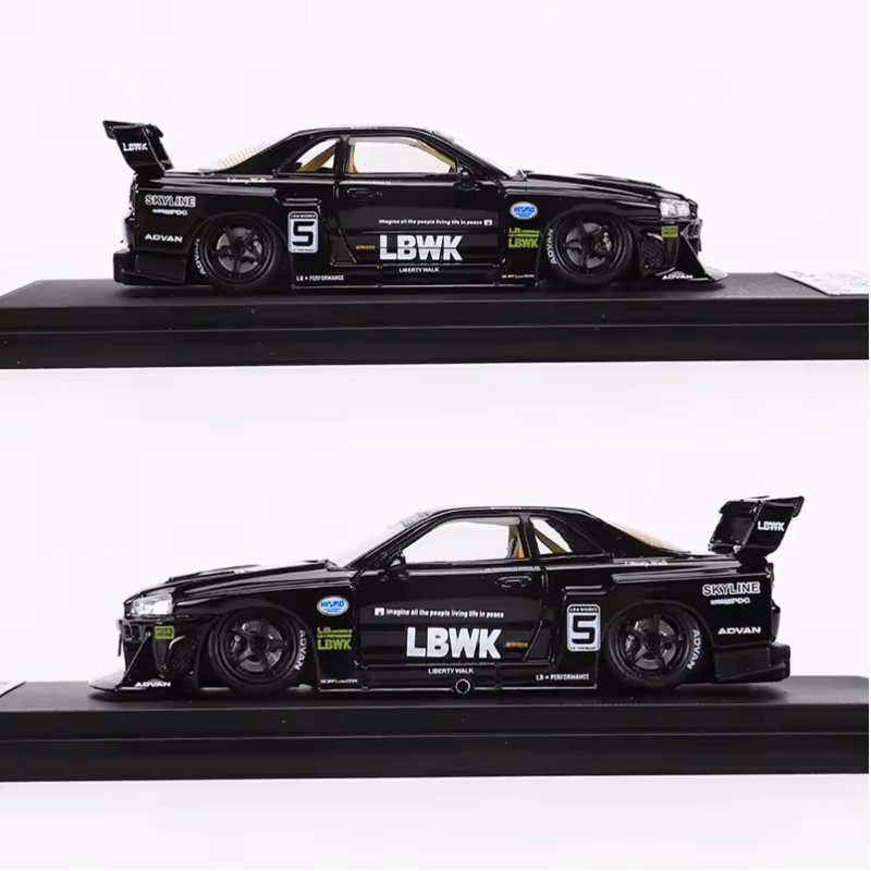 1:64 LBWK Nissan Skyline GT-R R34 | Premium Alloy Die-cast Model | KAIKAMFUNG