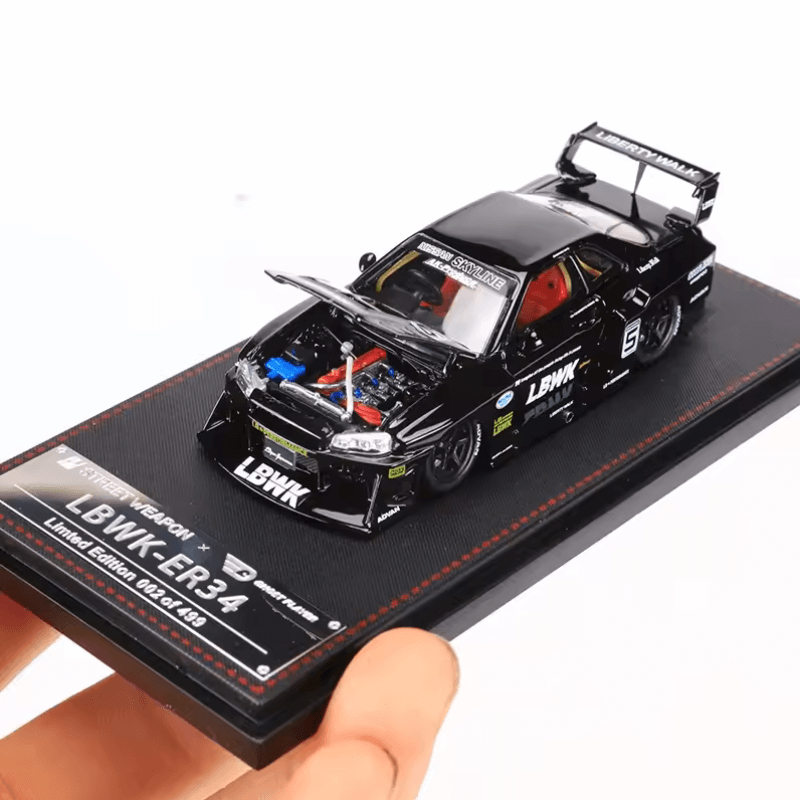 1:64 LBWK Nissan Skyline GT-R R34 | Premium Alloy Die-cast Model | KAIKAMFUNG