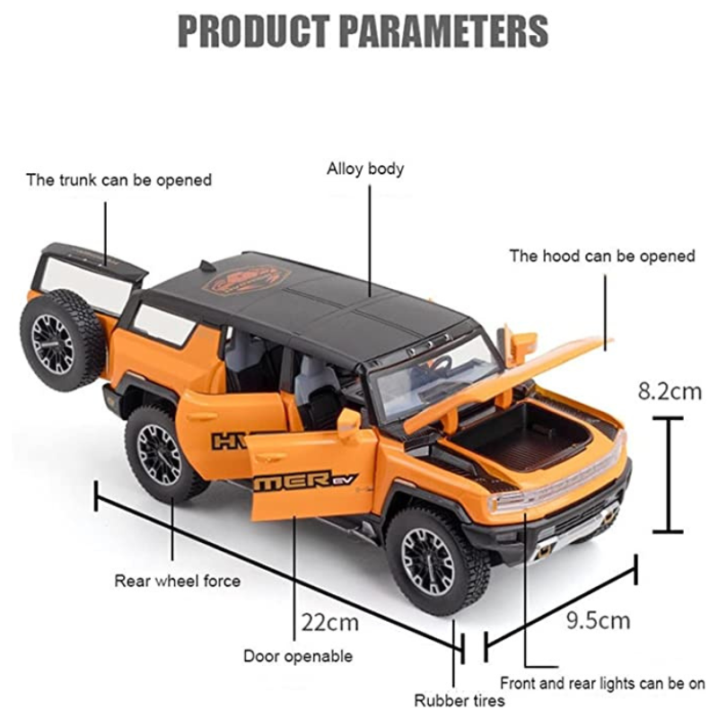 1/24 Hummer EV Die-cast Car Model | Premium Alloy | KAIKAMFUNG