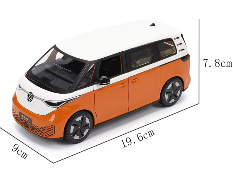 1:24 Simulation 2023 Volkswagen ID. Buzz Alloy Car Model | Premium Alloy Die-cast Model | KAIKAMFUNG