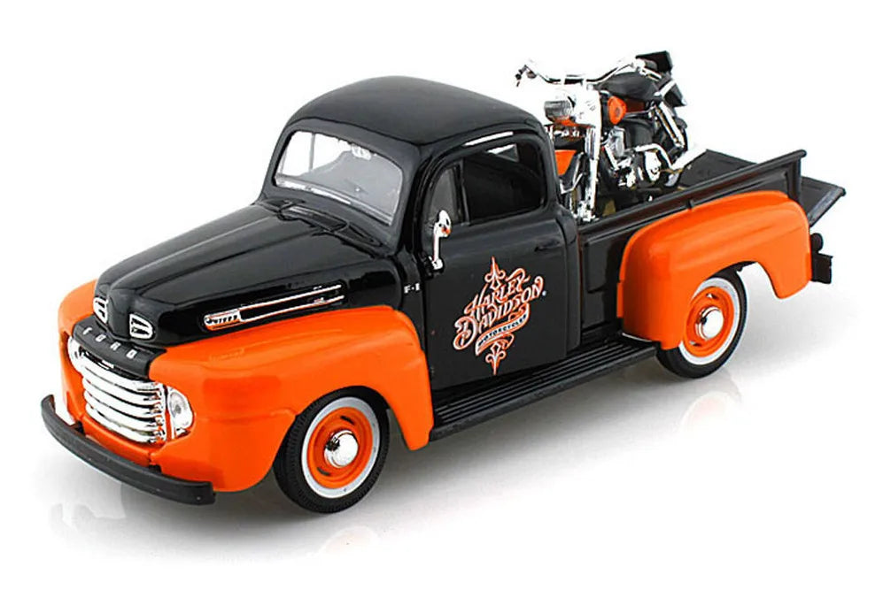1948 Ford F-1 Pickup with 1948 FL Harley | KAIKAMFUNG Real Image