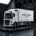 1:76 VOLVO FH Box Type Truck Model