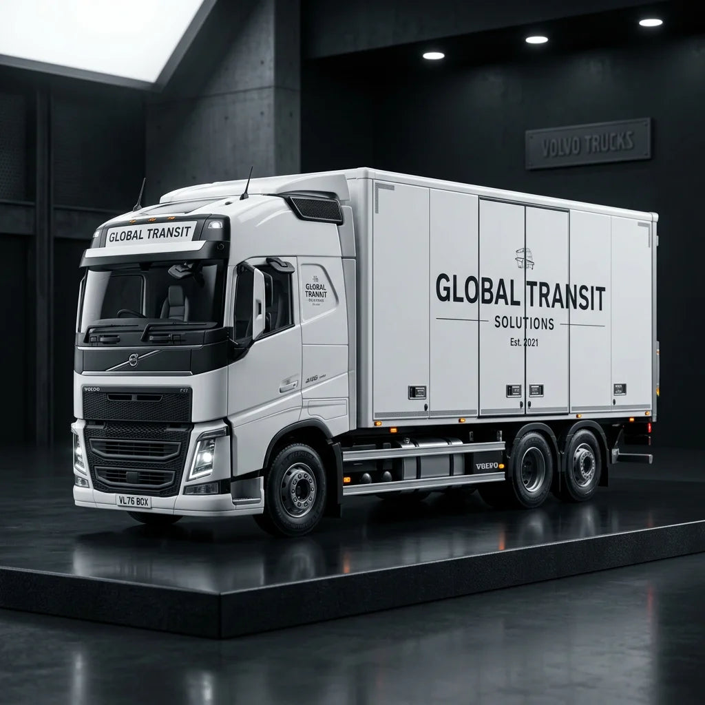 1:76 VOLVO FH Box Type Truck Model