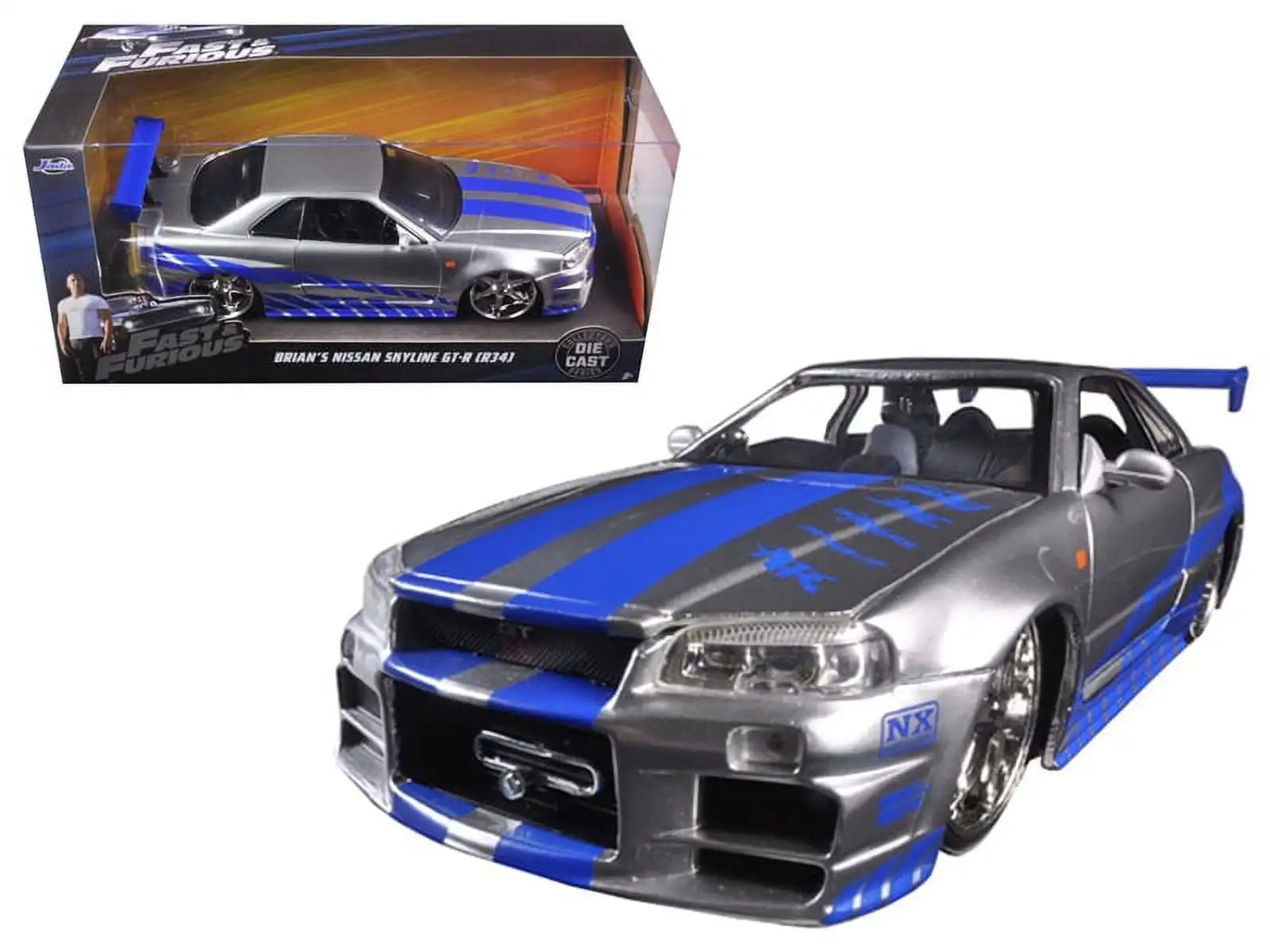 1:24 Nissan GTR-R34 Skyline | KAIKAMFUNG Real Image
