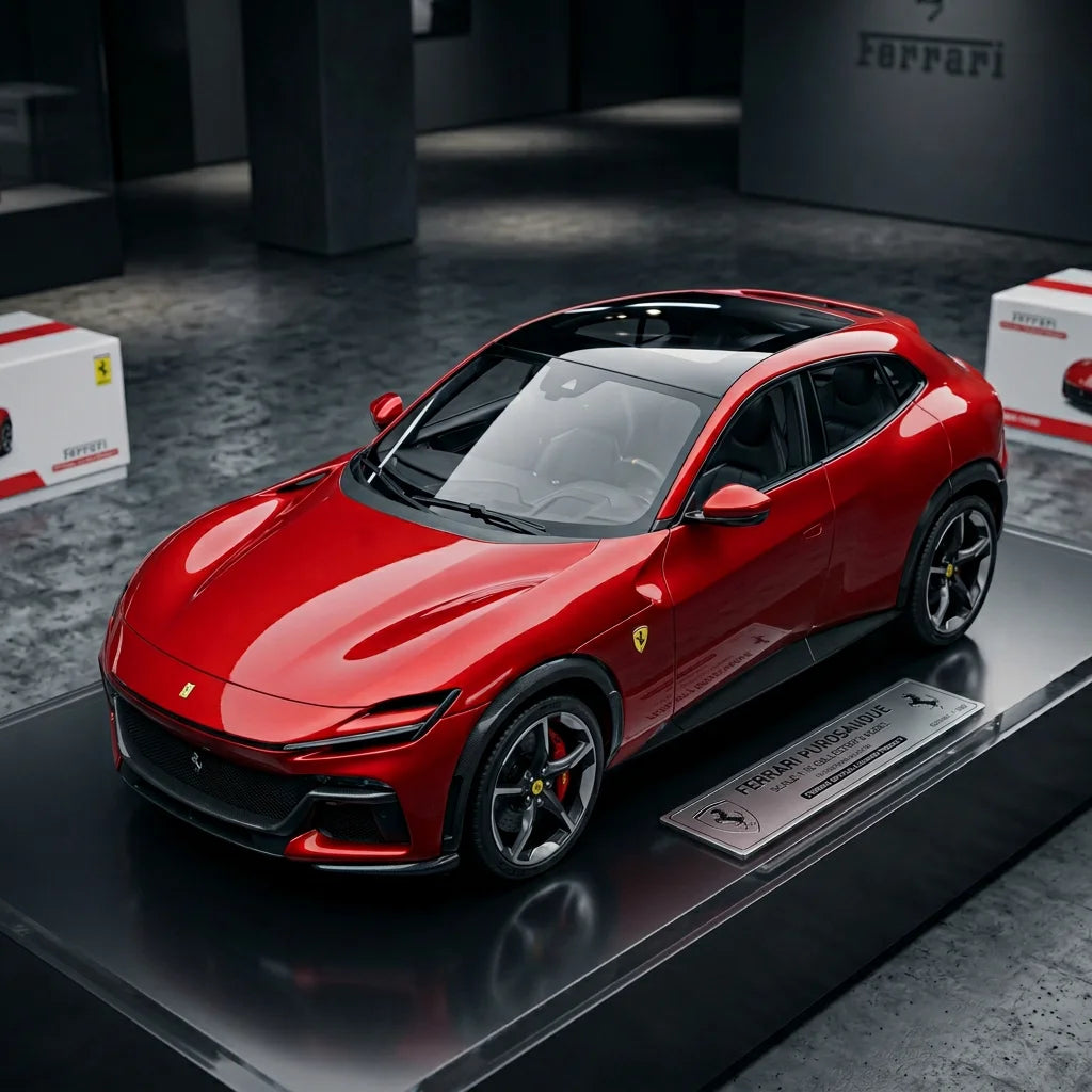 1:18 Ferrari Purosangue - Rosso Corsa Panoramic Roof