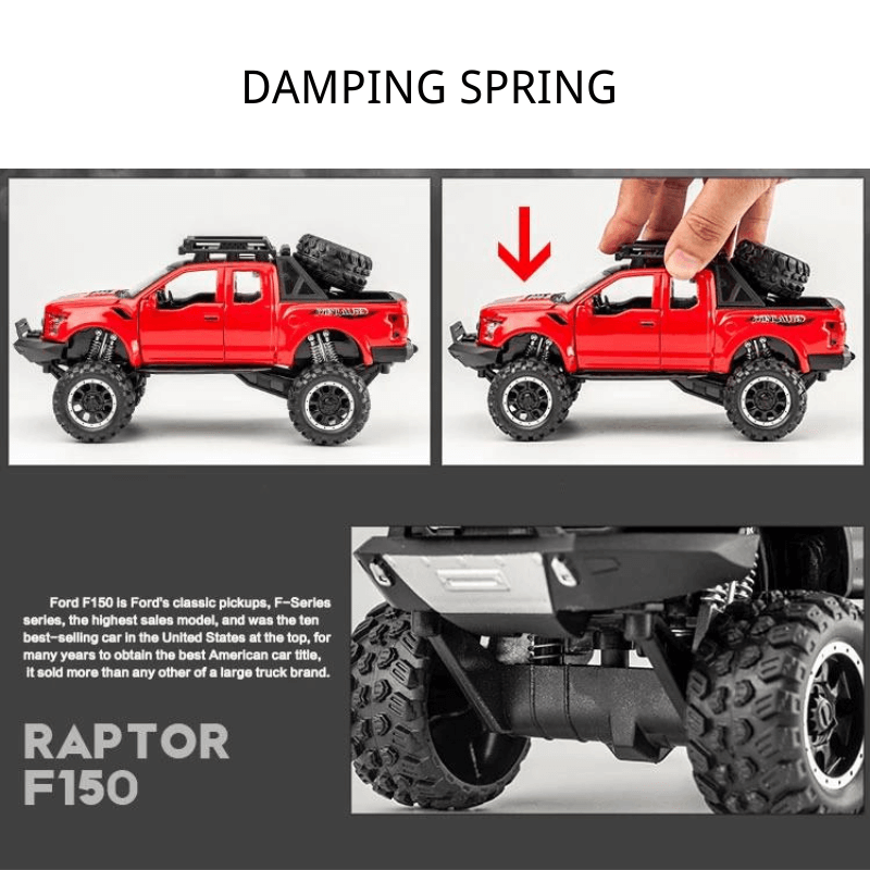 1/32 Scale Ford Raptor F150 Die-cast Model Ca... | Premium Alloy | KAIKAMFUNG