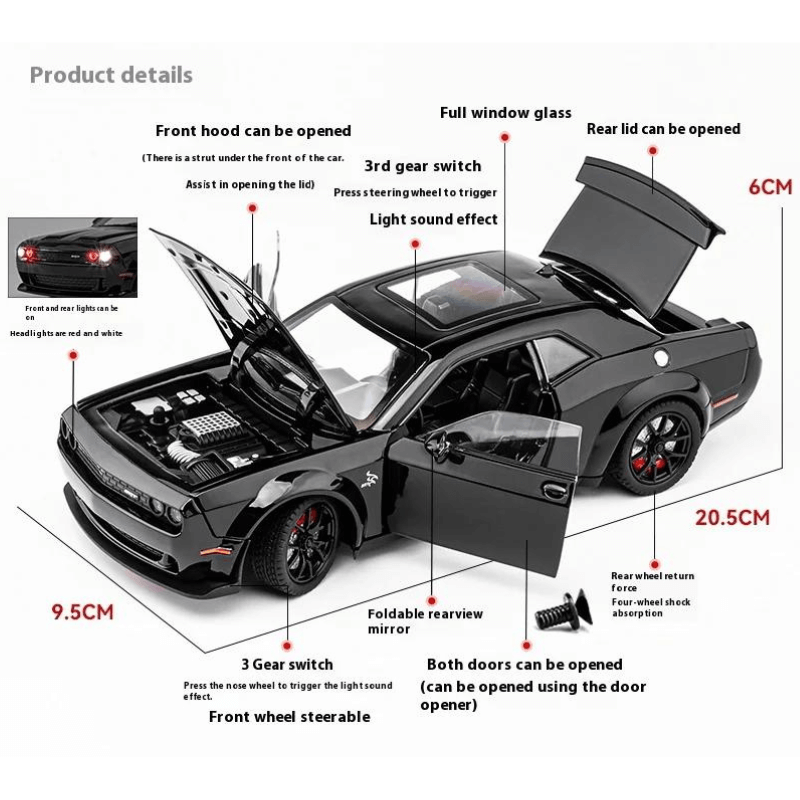 1:24 Dodge Challenger SRT Hellcat | KAIKAMFUNG