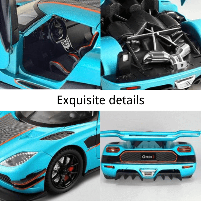 1/24 Scale Koenigsegg One Die-cast Model Car | Premium Alloy | KAIKAMFUNG