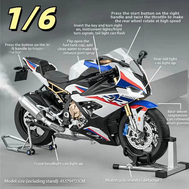 1:6 BMW S1000 RR | Premium Alloy Die-cast Model | KAIKAMFUNG
