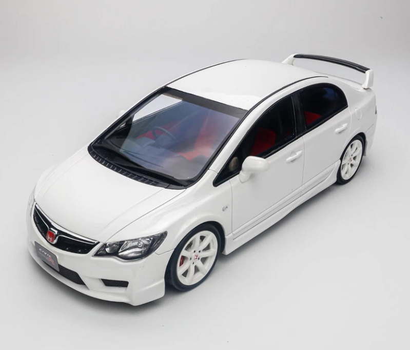 1/18 Otto Honda Civic Type R FD2 White|Premium Alloy Die-cast Model | KAIKAMFUNG