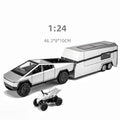 1:24 Cybertruck Silver Pickup | Premium Alloy Die-cast Model | KAIKAMFUNG
