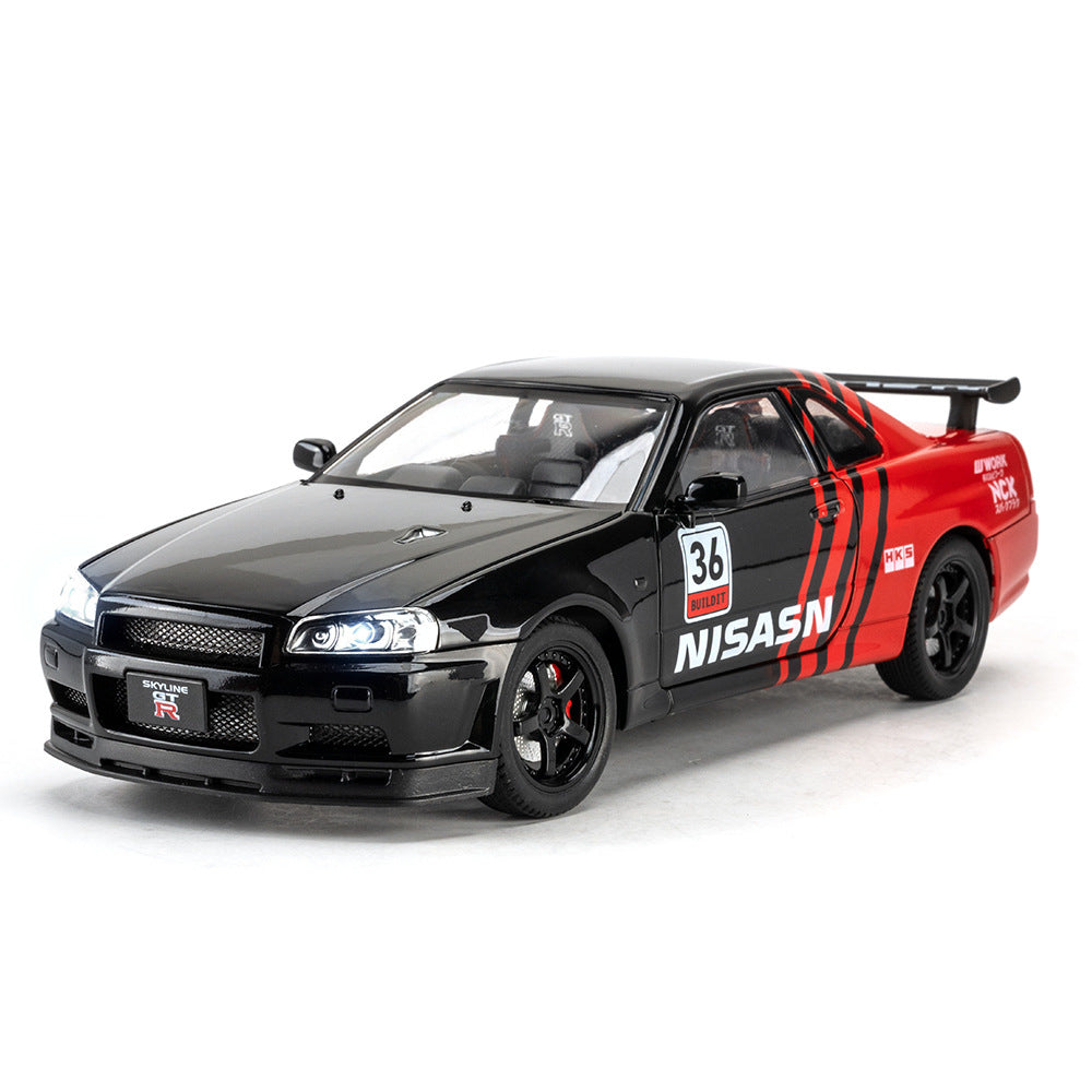 1:24 Nissan GTR-R34 | Premium Alloy Die-cast Model | KAIKAMFUNG