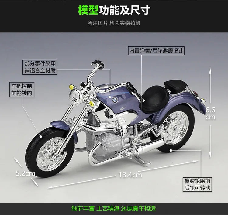 1:18 BMW R 1200 C R1200 | Premium Alloy Die-cast Model | KAIKAMFUNG