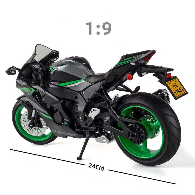 1:9 Kawasaki Ninja ZX-10R | Premium Alloy Die-cast Model | KAIKAMFUNG