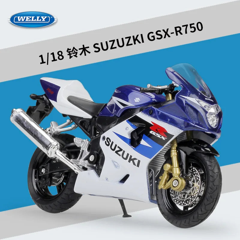 1:18 SUZUKI GSX-R750 | KAIKAMFUNG Real Image