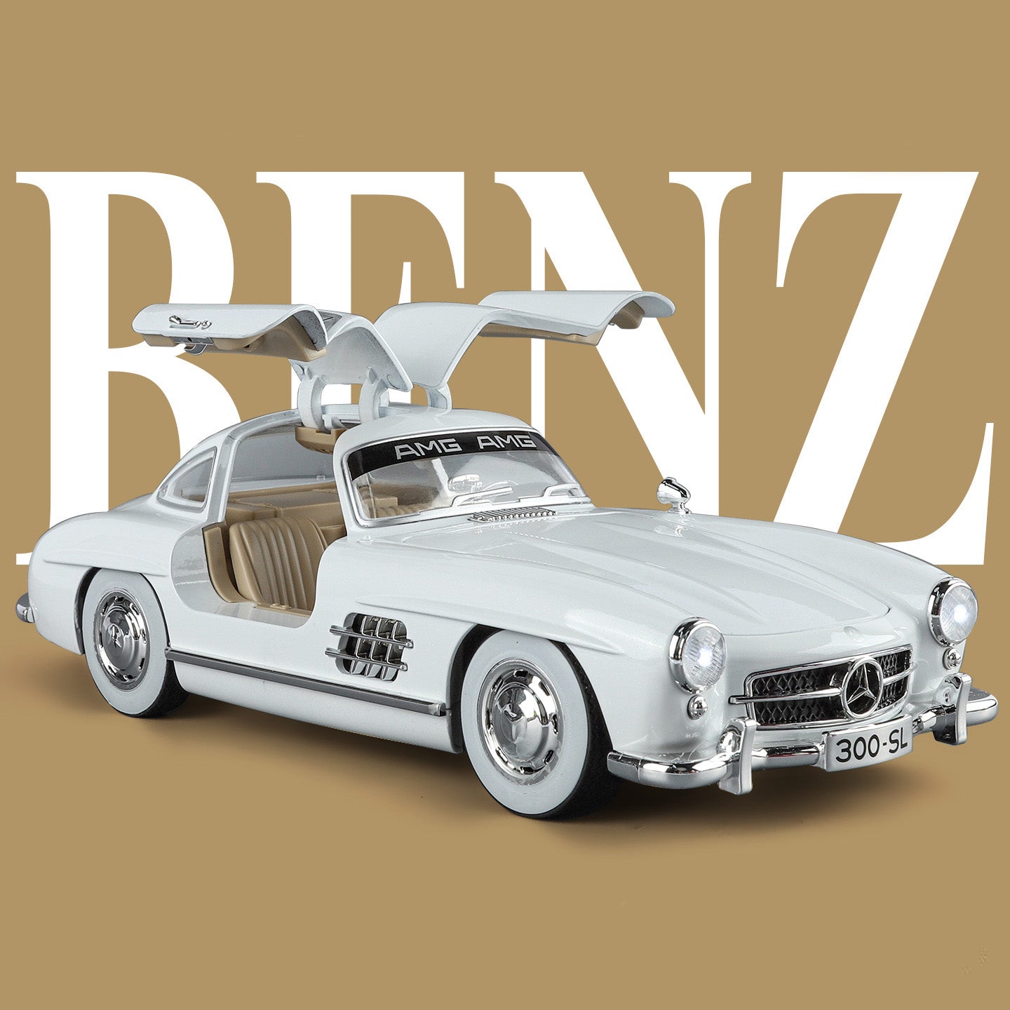 1:24 1955 Mercedes-Benz 190SL | Premium Alloy Die-cast Model | KAIKAMFUNG