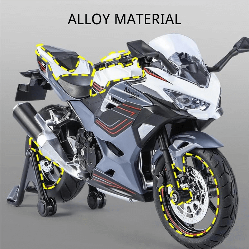 1/12 Scale Kawasaki Ninja 400 Alloy Model | Premium Alloy | KAIKAMFUNG