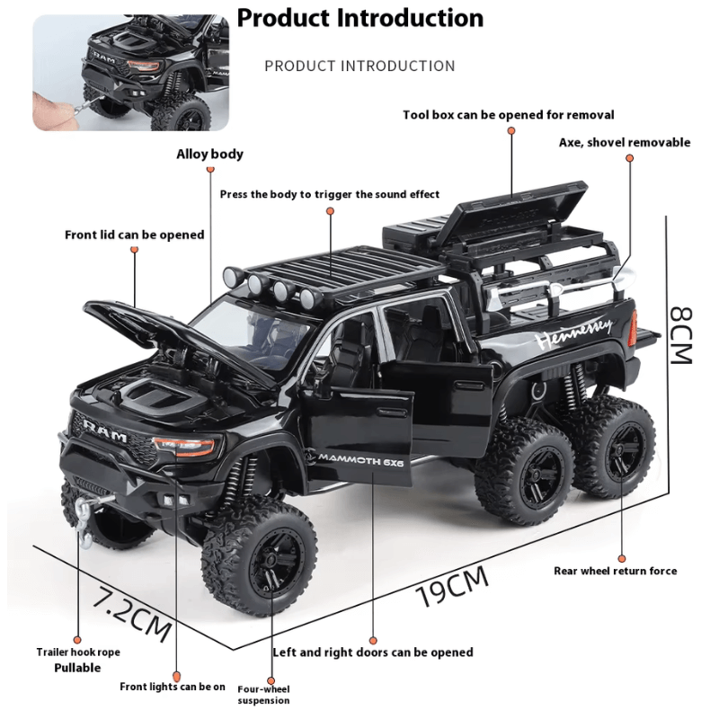 1:32 Dodge RAM Mammoth Pickup | Premium Alloy Die-cast Model | KAIKAMFUNG
