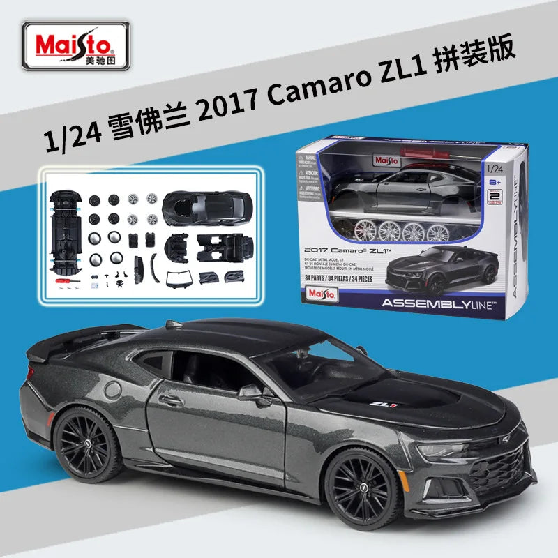 1:24 Porsche 911 GT3 RS  Chevrolet 454 Pick-up Assembled simulation