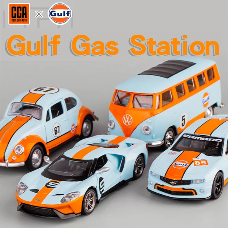 1:43 Gulf Alloy Car Model - Authentic Replica of Racing Glory