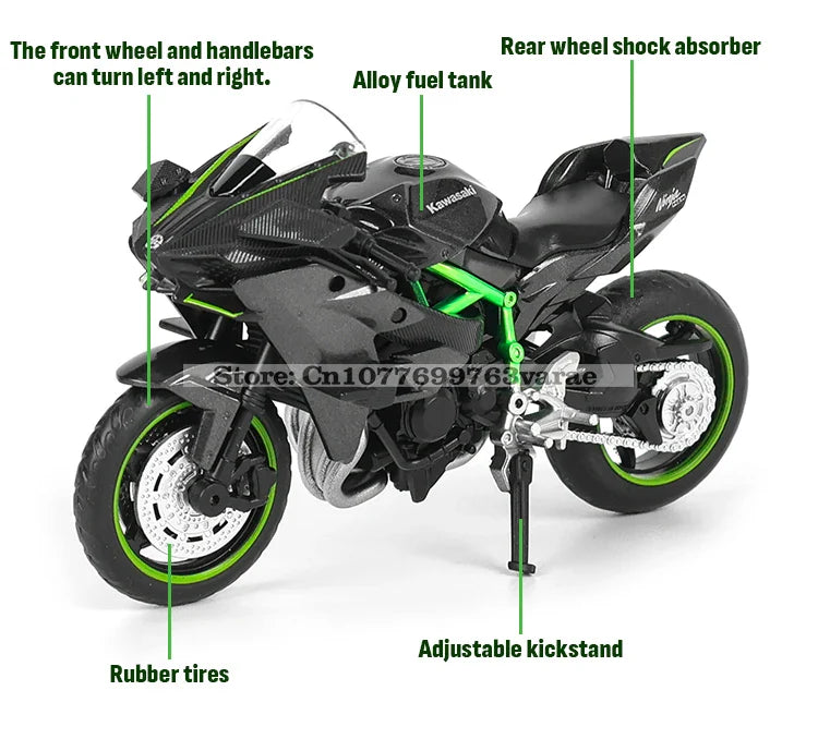 1:18 Kawasaki Ninja H2R  GSX-R1000 YAMAHA YZF-R1