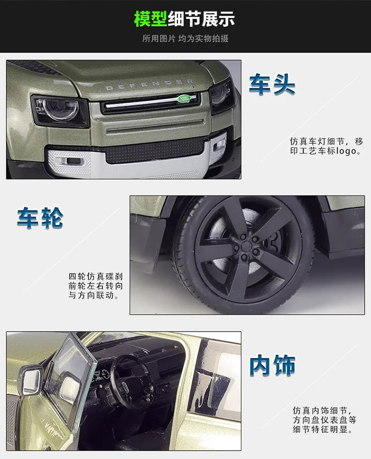 1:26 2020 Land Rover Defender Aurora | Premium Alloy Die-cast Model | KAIKAMFUNG