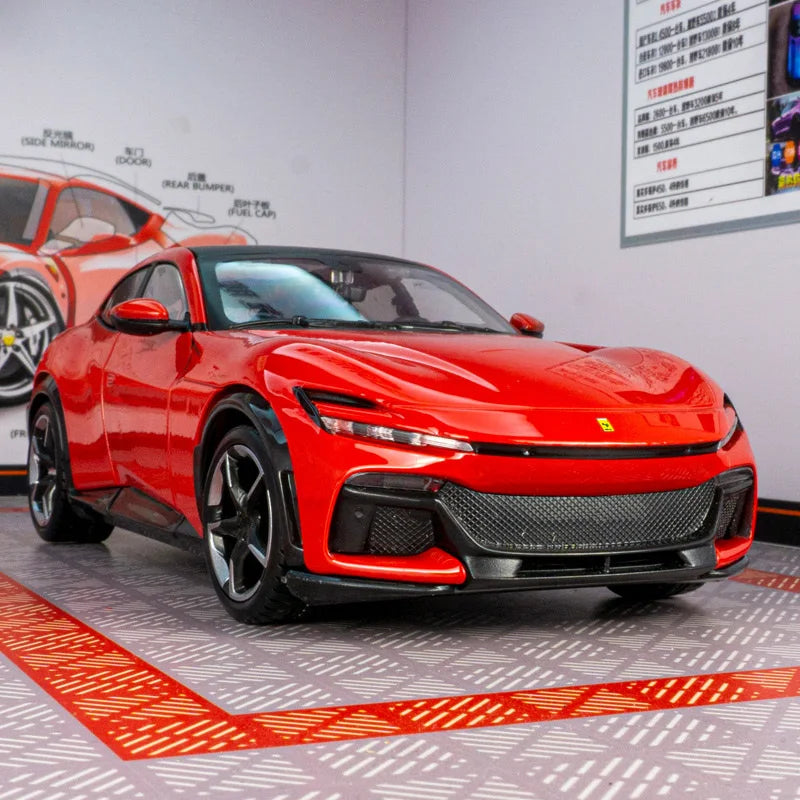 1:32 Purosangues FUV SUV Alloy Sports Car Model Diecast Metal Racing Car Vehicles Model Simulation Sound and Light Kids Toy Gift