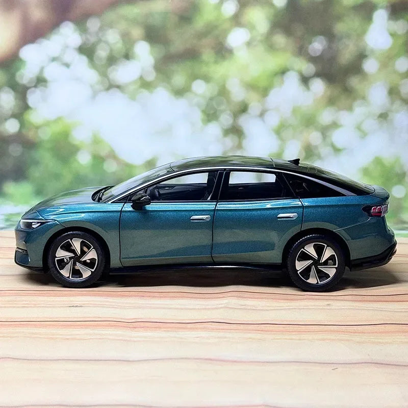 VV ID.7 VIZZION Diecast 1:18 Scale New Energy Pure Electric Coupe Alloy Car Model Souvenir Display Ornaments Collection