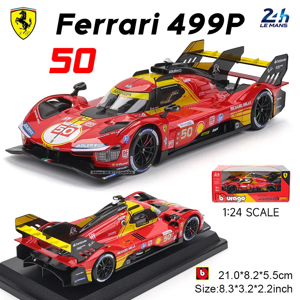 1:24 2024 Ferrari 499P FORMULA RACING 488 250GTO FXXK 458