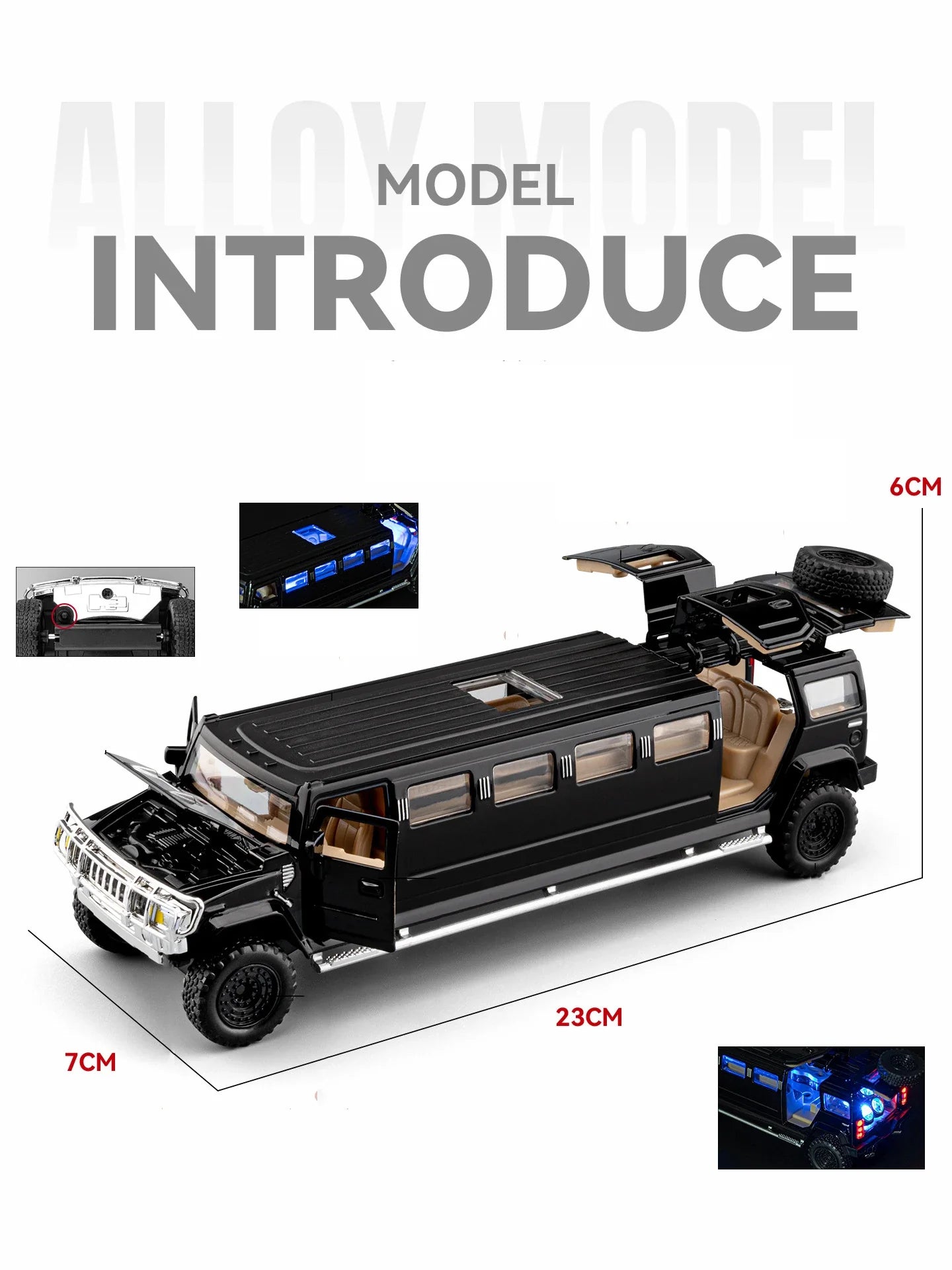 1:32 HUMMER H2 Extended Version
