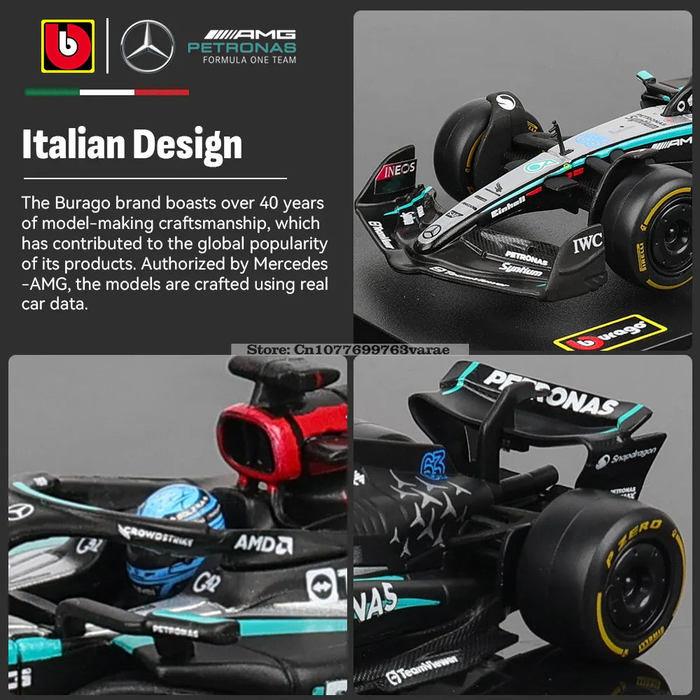 1:43 Mercedes-AMG Petronas F1 Team W15 2024 #44 Hamilton #63