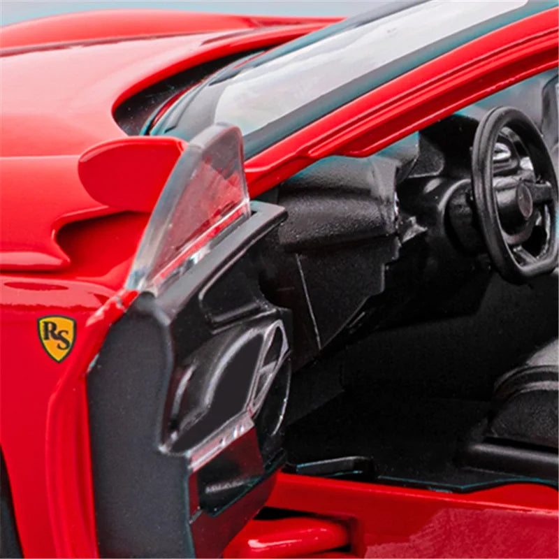 1:32 Purosangues FUV SUV Alloy Sports Car Model Diecast Metal Racing Car Vehicles Model Simulation Sound and Light Kids Toy Gift