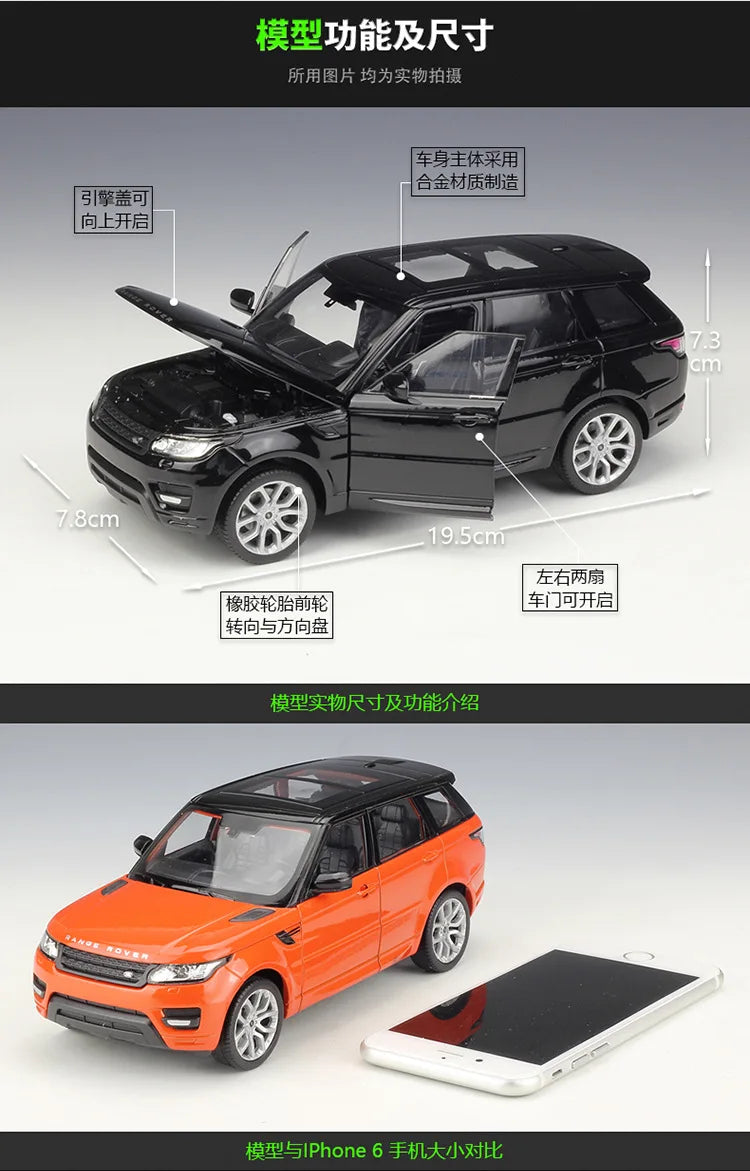 1:24 Range Rover Sport Edition | Premium Alloy Die-cast Model | KAIKAMFUNG