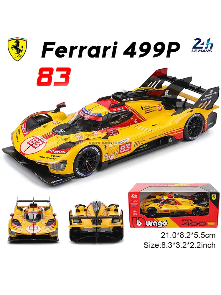 1:24 2024 Ferrari 499P FORMULA RACING 488 250GTO FXXK 458