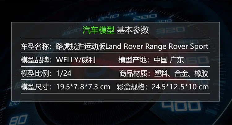 1:24 Range Rover Sport Edition | Premium Alloy Die-cast Model | KAIKAMFUNG