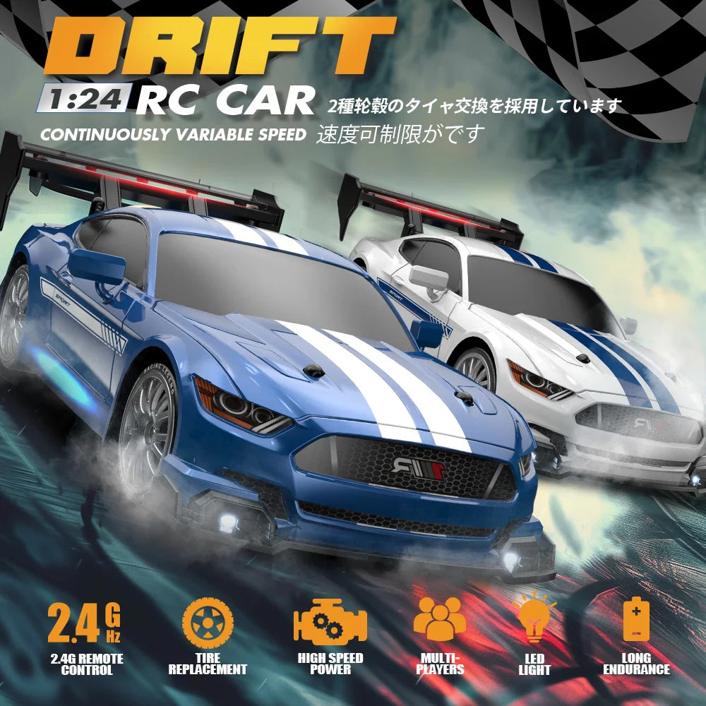 1:24 RC Drift Car 2.4G 4WD Remote Control