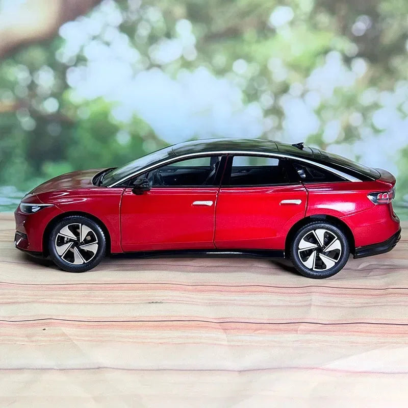 VV ID.7 VIZZION Diecast 1:18 Scale New Energy Pure Electric Coupe Alloy Car Model Souvenir Display Ornaments Collection