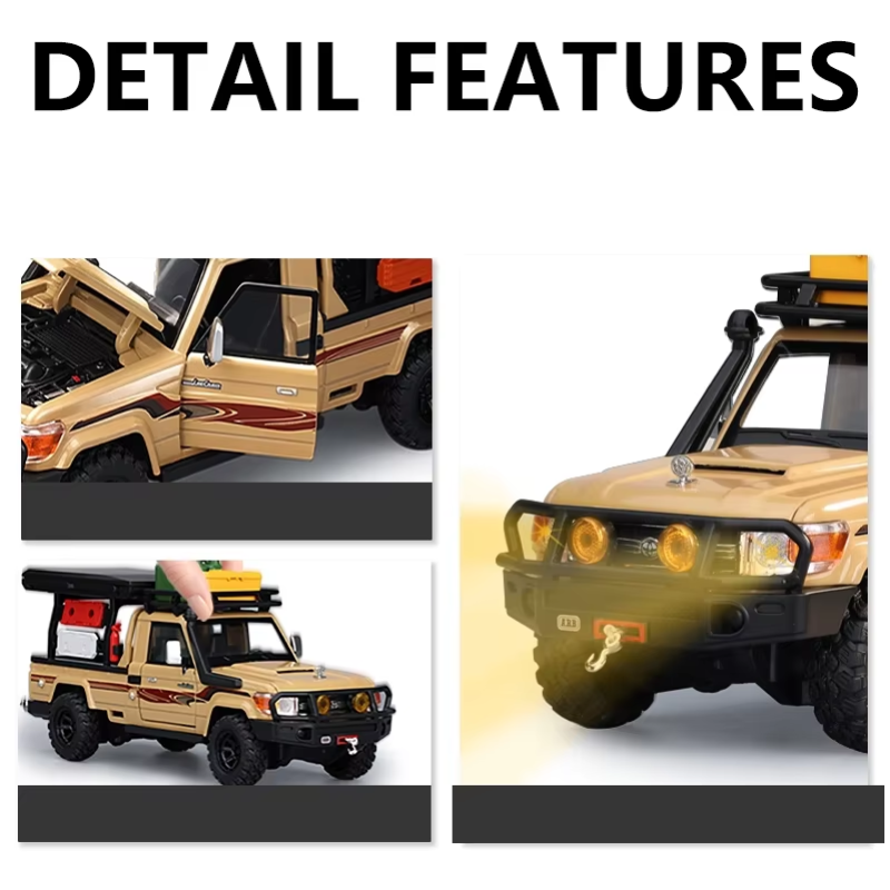 1/32 Scale Toyota Land Cruiser 79 Die-cast Model Car