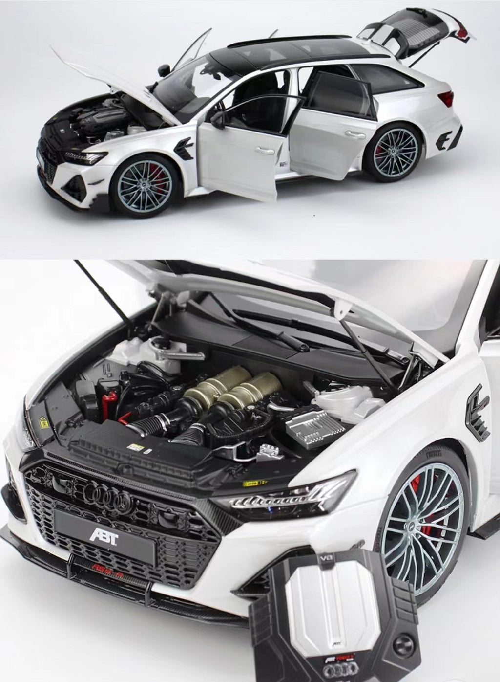 1/18 Scale Audi Rs6 ABT Die-cast Car Model | Premium Alloy | KAIKAMFUNG