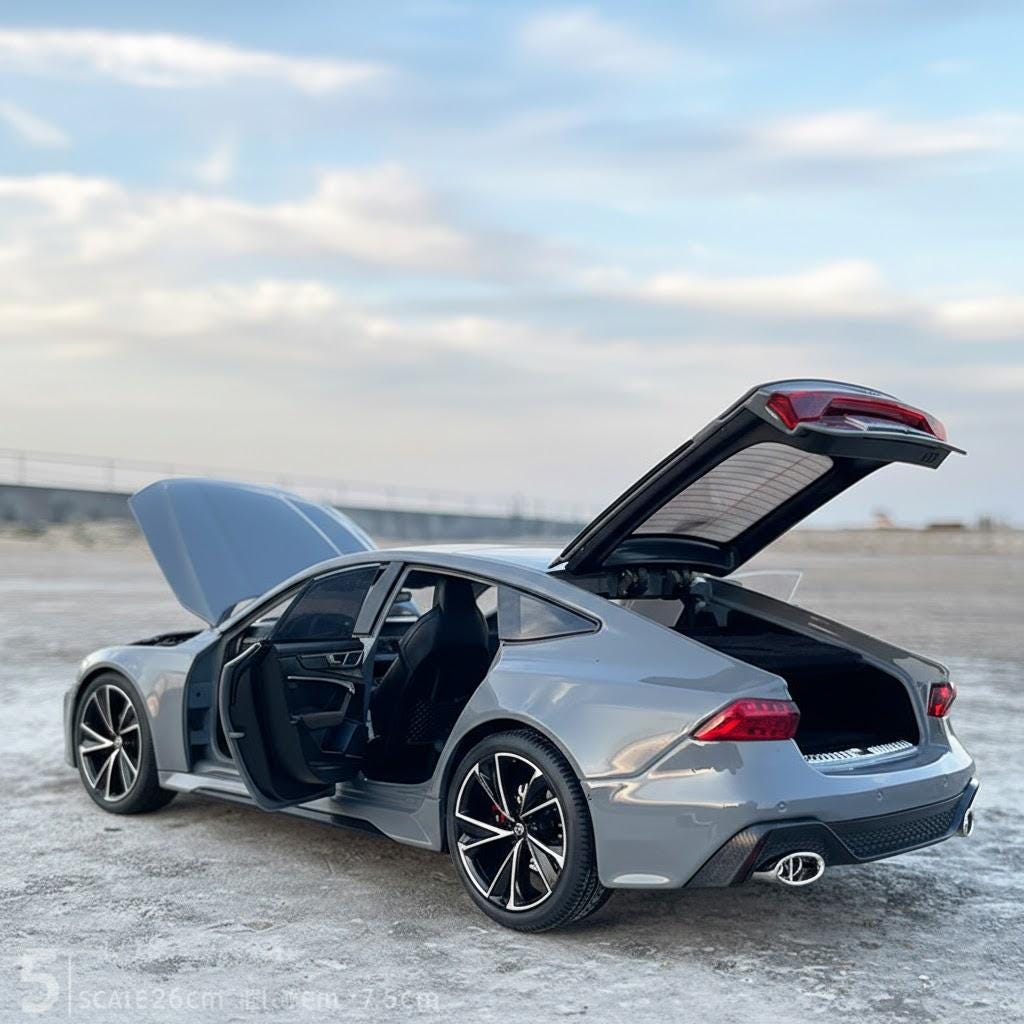 Audi RS7 Diecast Model Car 1:18 Scale, Metal Miniature