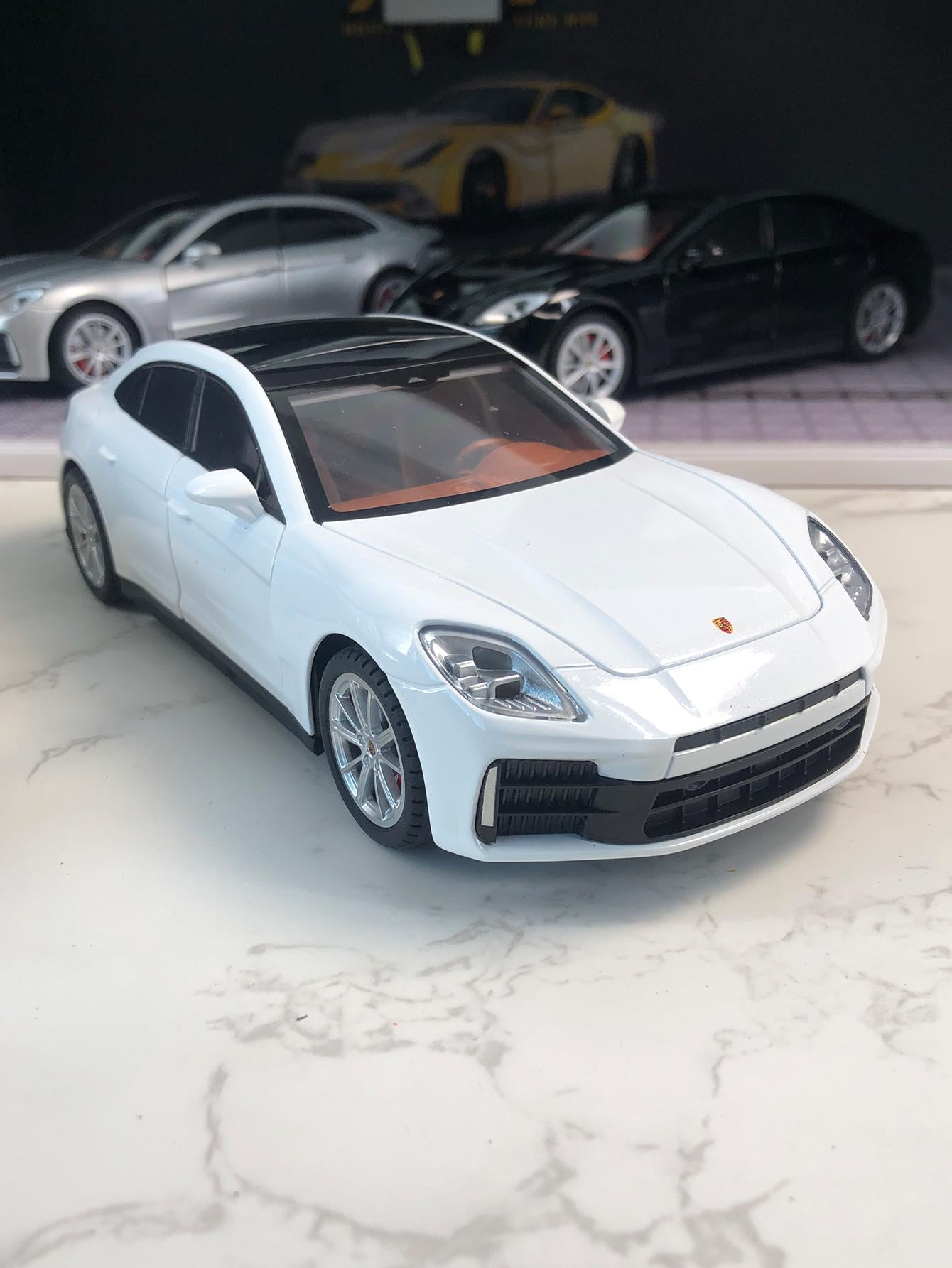 Porsche Panamera Diecast Model, 1:24 Scale Luxury Sport Sedan Desk Decor