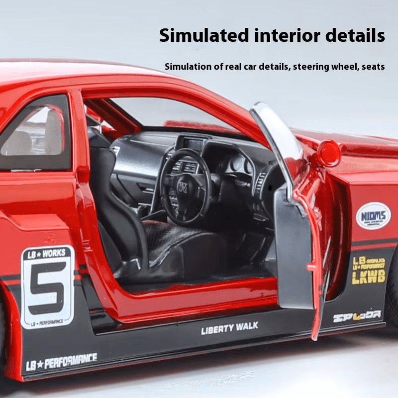 1/24 Scale Nissan Skyline GT-R R34 Die-cast M... | Premium Alloy | KAIKAMFUNG