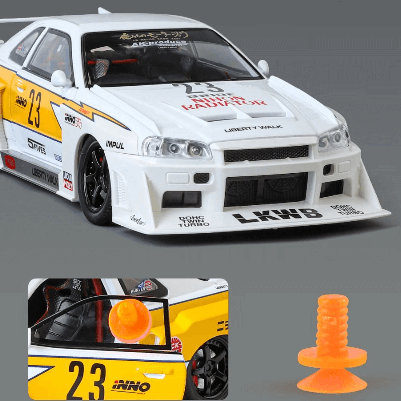 1/24 Scale Nissan Skyline GT-R R34 Die-cast M... | Premium Alloy | KAIKAMFUNG