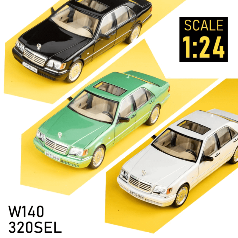 1/24 Scale Mercedes Benz S-Class W140 Die-cas... | Premium Alloy | KAIKAMFUNG