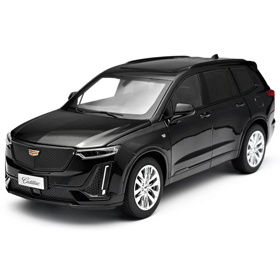 1:24 Cadillac XT6 alloy car model Pull back sound and light car collectible | KAIKAMFUNG